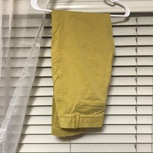 Mustard Banana Republic “City Chino” pants.